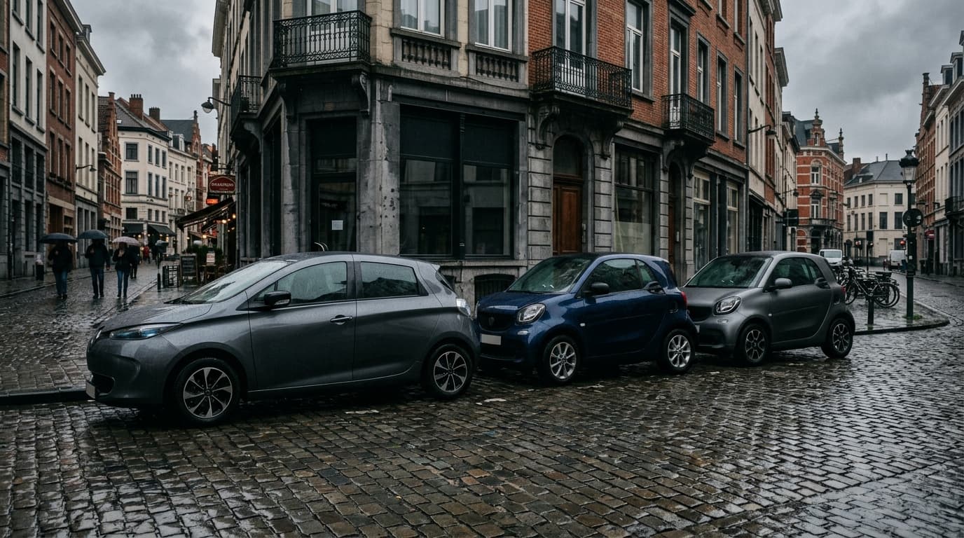 Citadines électriques en recharge, marché belge 2026